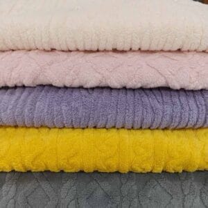 Jacquard cotton fleece